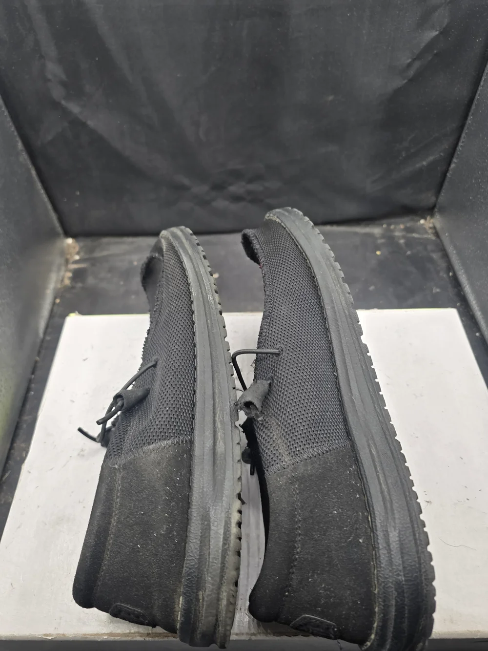 Hey‎ Dude Wally Knit Slip-On Sneakers in Black